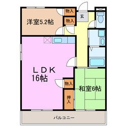 佐久間マンションの物件間取画像